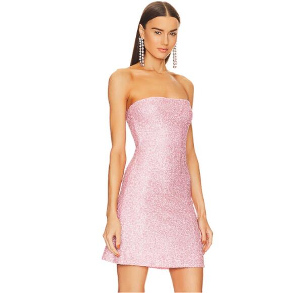 Susana Monaco Sequin Tube Dress in Ballerina NWOT Size Small - Picture 2 of 5